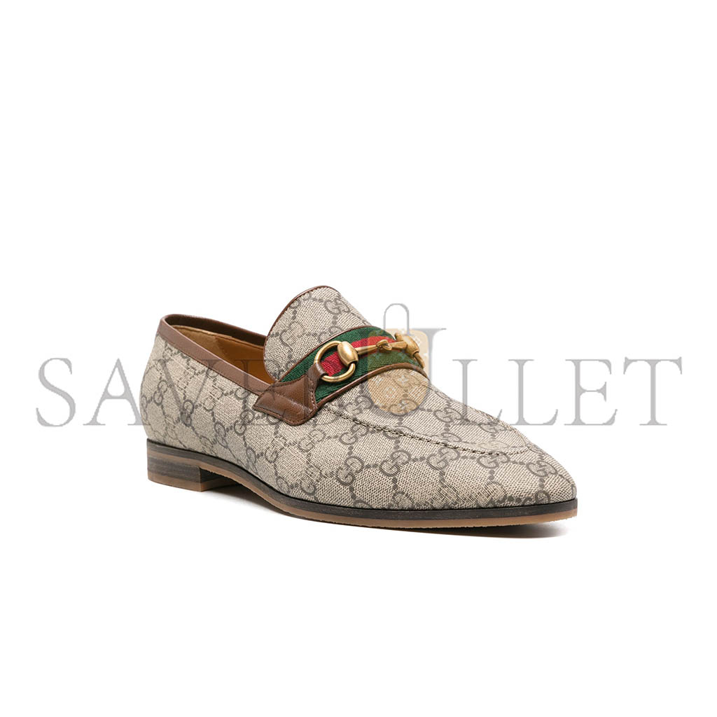 GUCCI HORSEBIT GG CANVAS LOAFERS 759648